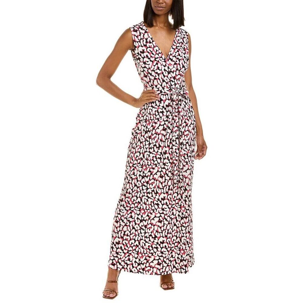 Leota Printed Sleeveless Side Split Maxi Dress Size Large Multicolor - Picture 9 of 9